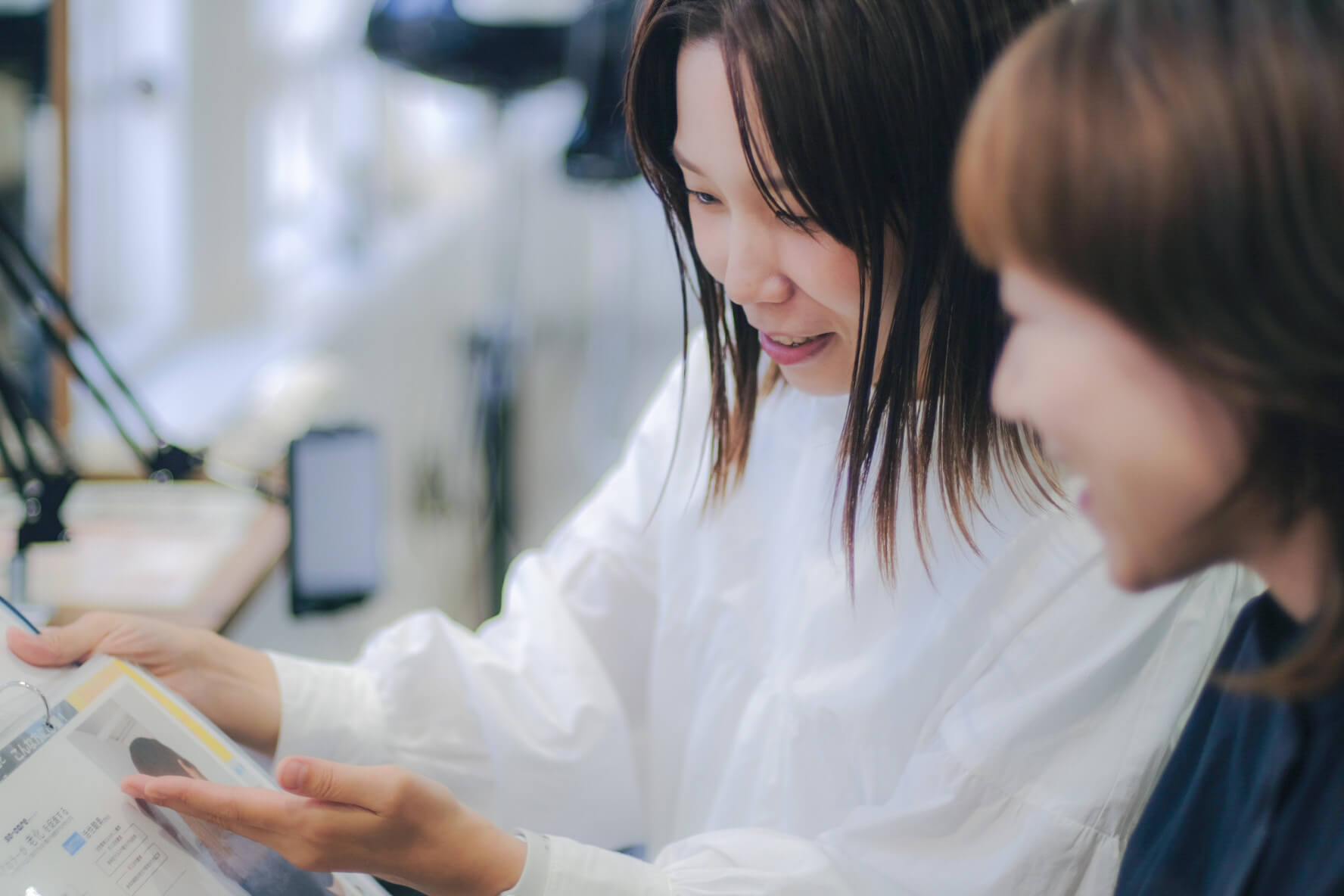 丁寧なカウンセリングの様子